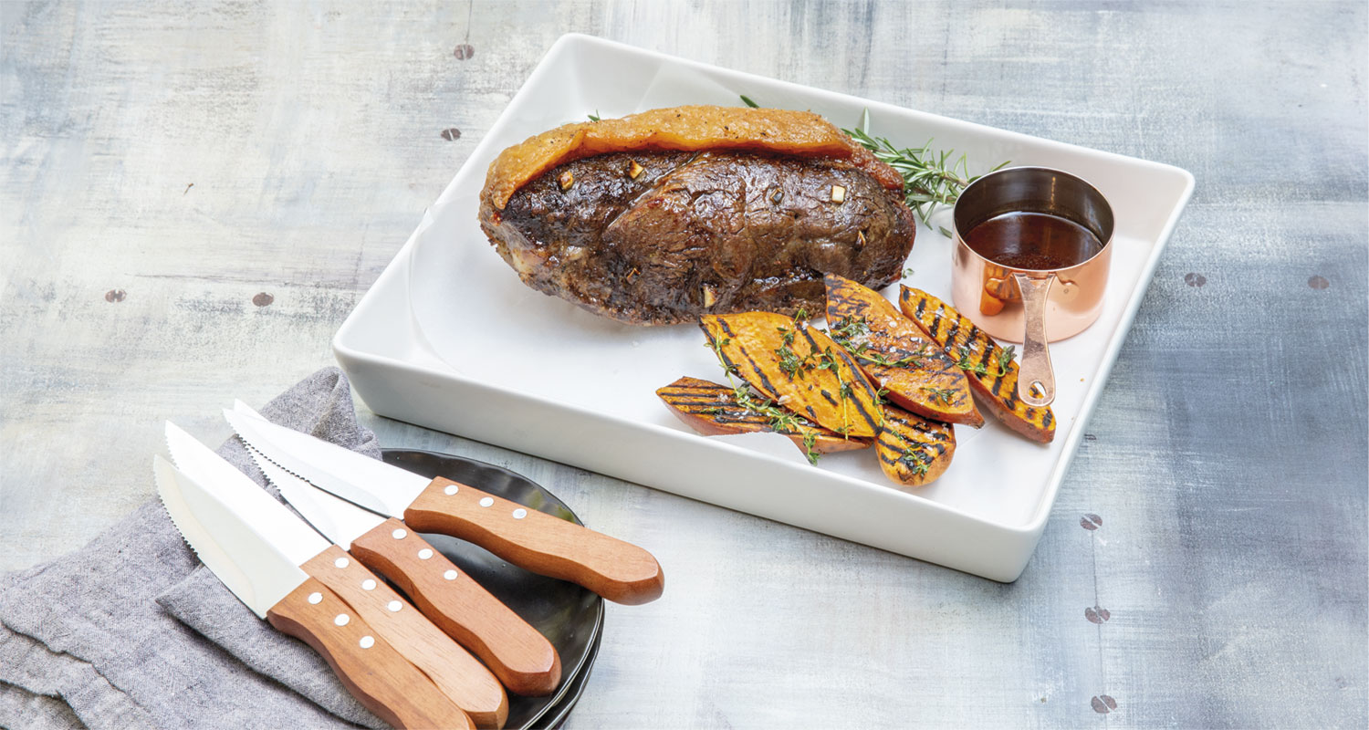 ANGUS RUMP ROAST WITH RED WINE JUS